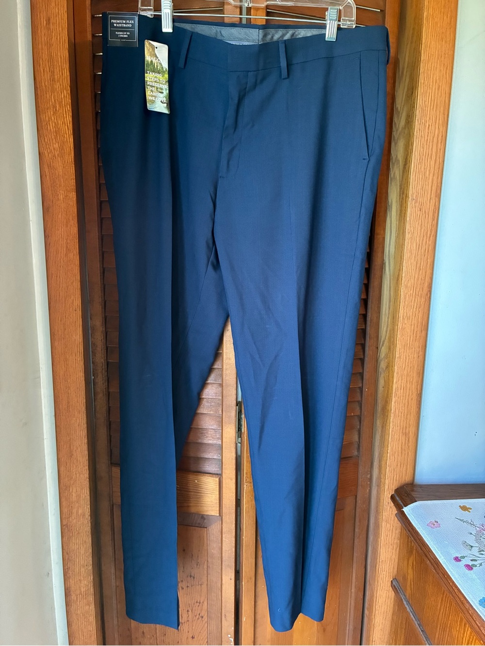 Haggar Men’s Navy Dress Pants - Slim